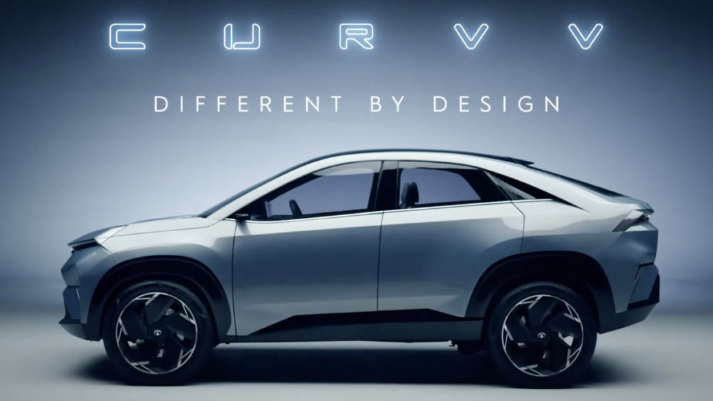 Tata Curvv front profile showcasing updated design