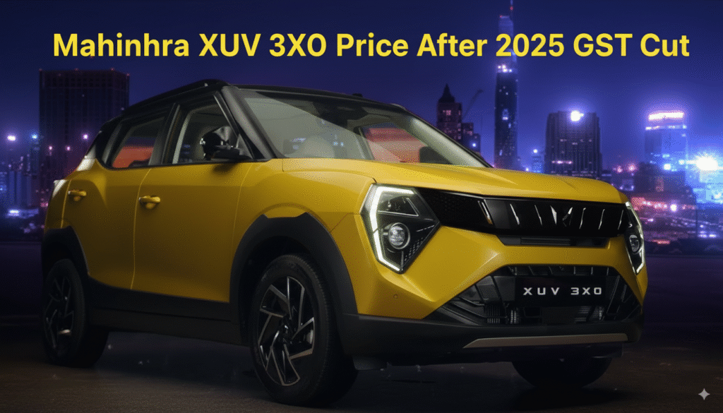 Mahindra XUV 3XO 2025 compact SUV new GST price India advanced features