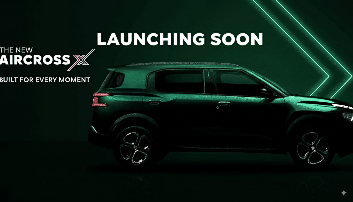 Citroen Aircross X India prebooking token ₹11,000 dark green variant