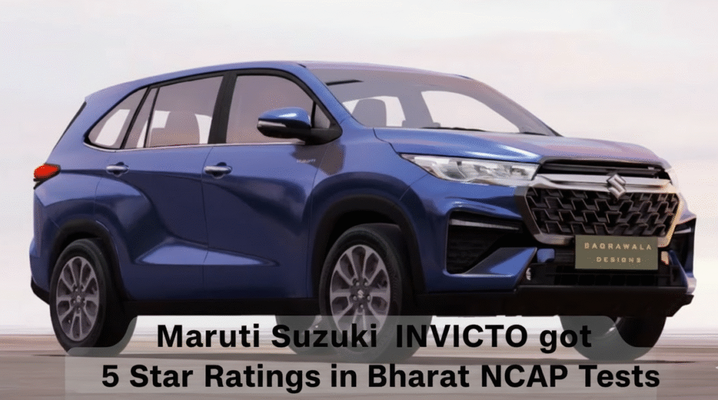 Maruti Suzuki Invicto 2025 premium MPV front grille LED headlights panoramic sunroof