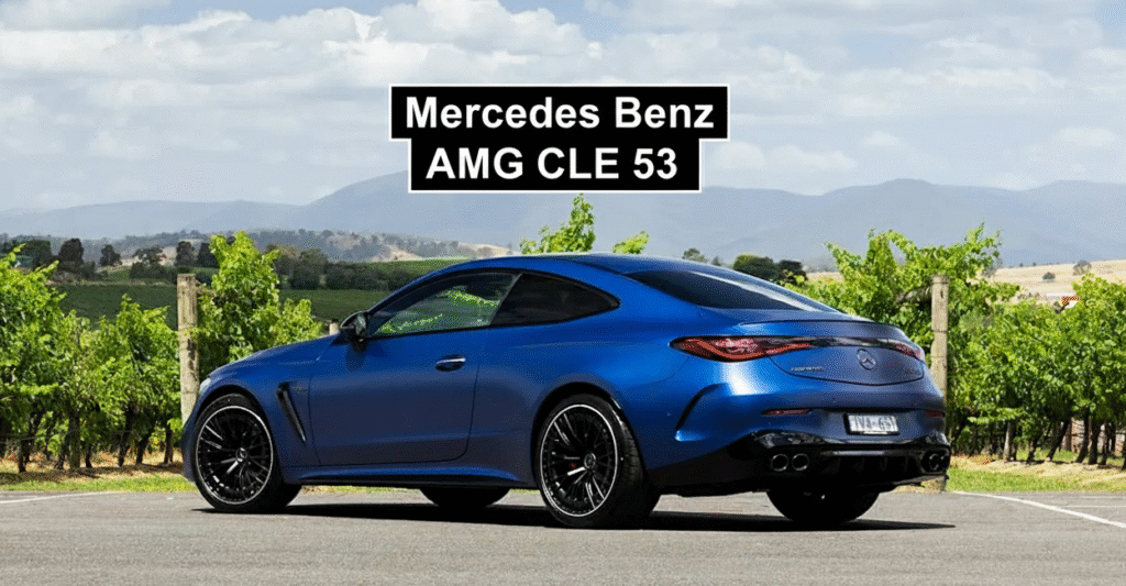 Mercedes-AMG CLE 53 2025 India coupe Panamericana grille yellow LED taillights