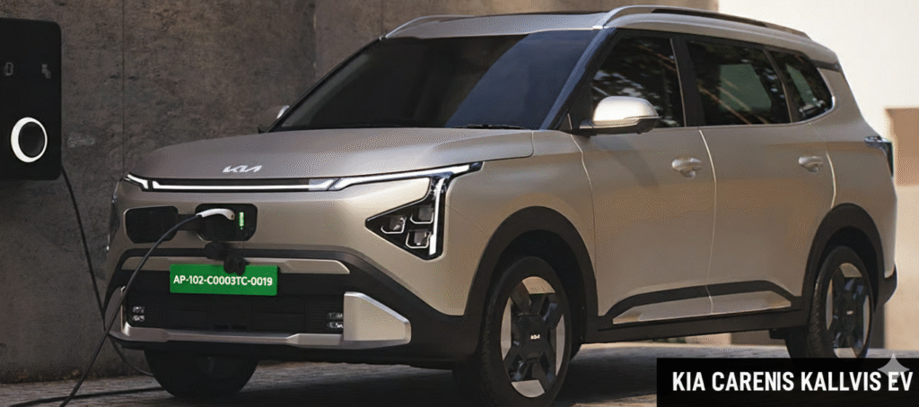 Kia Carens Kalvis EV 2025 Star Map LED connected tail lamps panoramic sunroof aero wheels