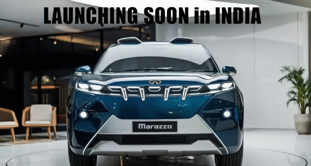 Mahindra Marazzo logo emblem on front grille 2025
