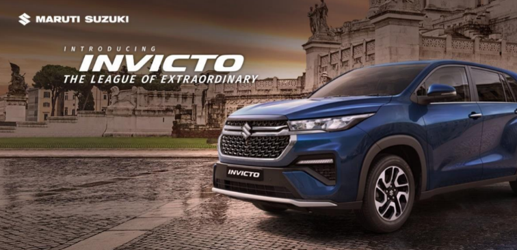 Maruti Suzuki Invicto 2025 front grille LED headlights panoramic sunroof India