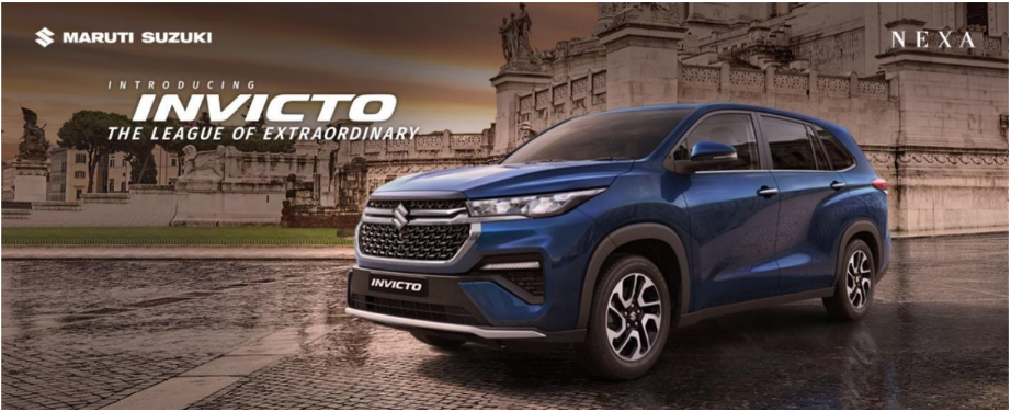 Maruti Suzuki Invicto 2025 front grille LED headlights panoramic sunroof India