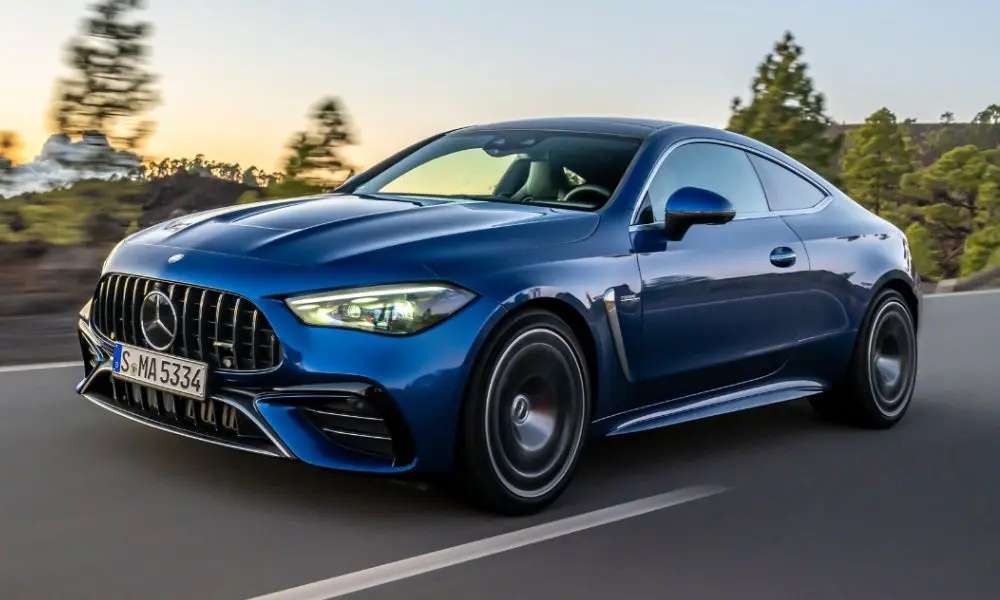 Mercedes AMG CLE 53 2025 coupe LED headlights 20-inch alloy wheels India