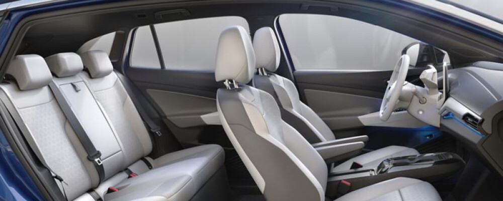 Volkswagen ID.4 interior with 12.9-inch touchscreen infotainment system