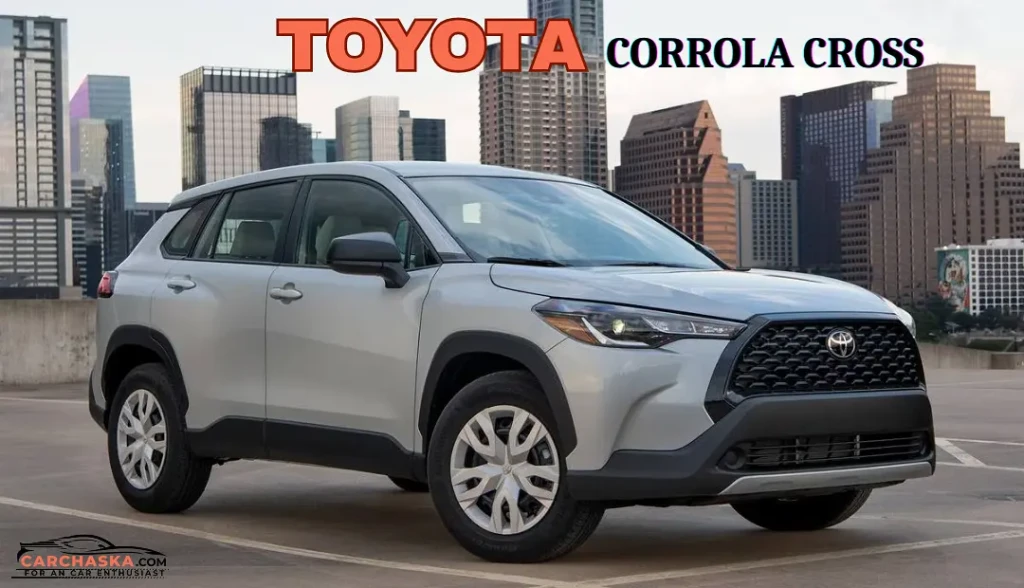 2025 Toyota Corolla Cross compact SUV with hybrid power parked outdoors