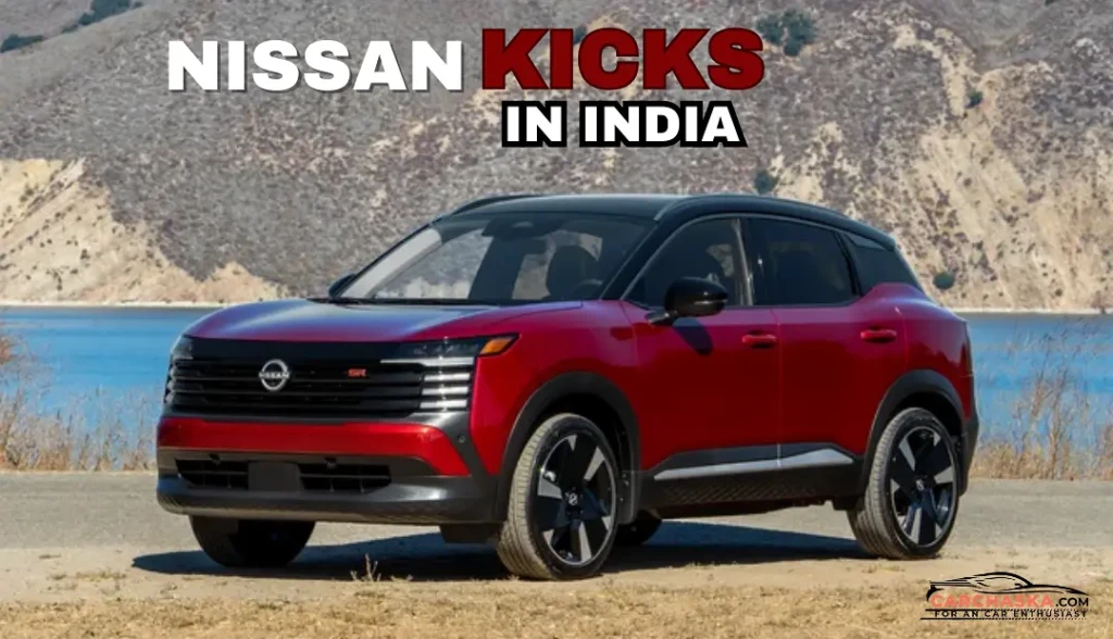 Nissan Kicks compact SUV parked, showcasing sculpted LED lamps and bold grille.