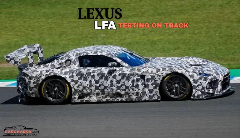 Lexus LFA successor prototype spied testing on a race track after 12 years